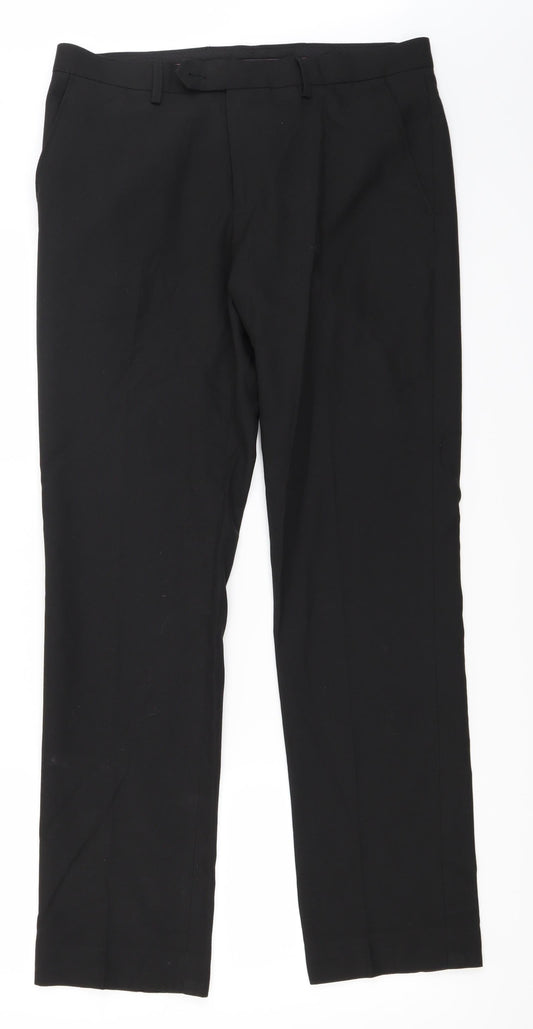 NEXT Mens Black   Trousers  Size 32 in L31 in