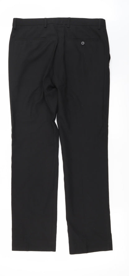 NEXT Mens Black   Trousers  Size 32 in L31 in