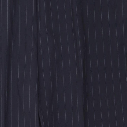 the straight leg Womens Black Striped  Trousers  Size 18 L26 in