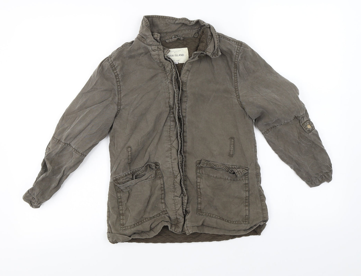 River Island Girls Grey   Jacket Coat Size 10-11 Years