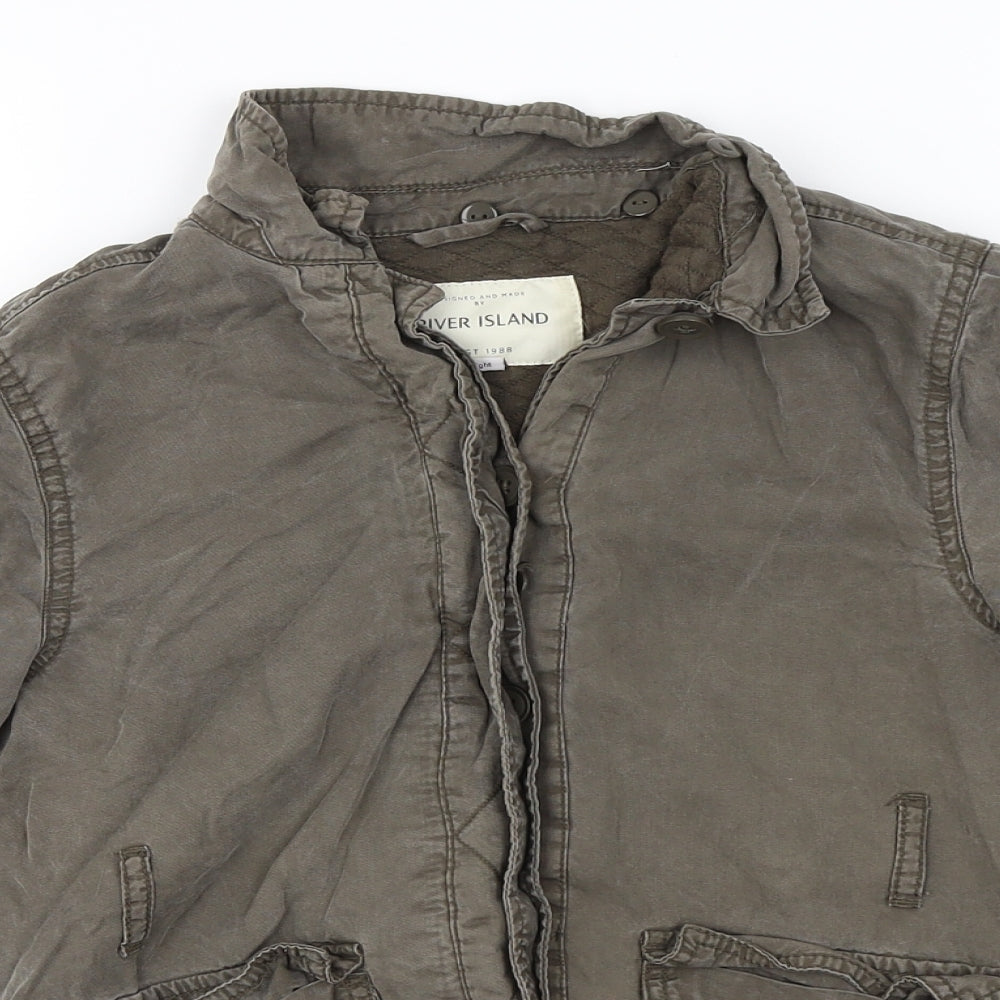 River Island Girls Grey   Jacket Coat Size 10-11 Years