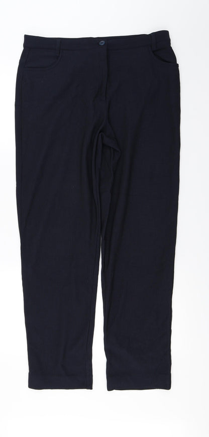 R Womens Blue   Trousers  Size 14 L28 in