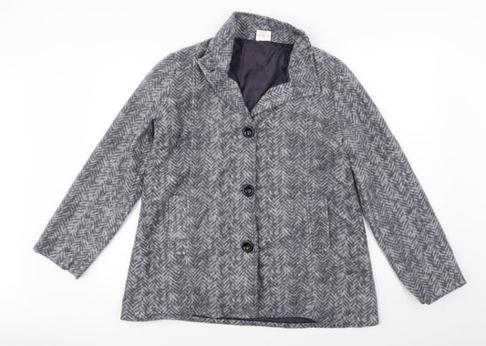 Womens UK Size S Anne De Lancay Grey Jacket