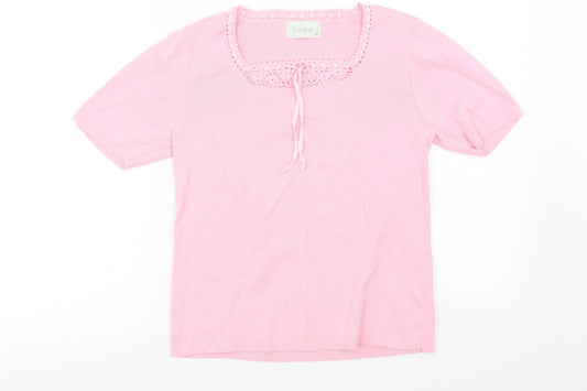 Jumper  Womens Pink   Pullover Jumper Size M