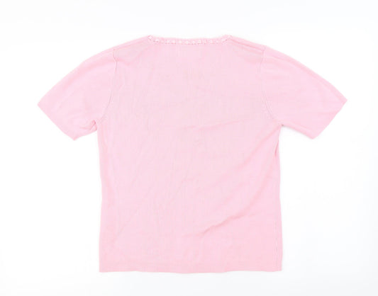 Jumper  Womens Pink   Pullover Jumper Size M