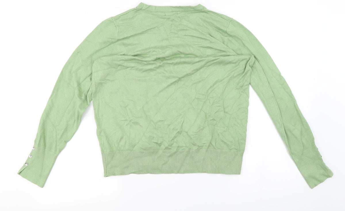 M&Co Womens Green   Pullover Jumper Size 14