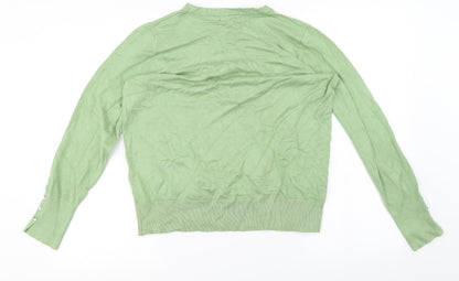 M&Co Womens Green   Pullover Jumper Size 14