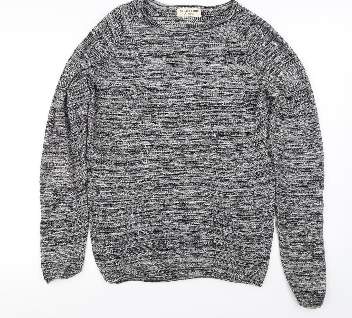 Cedar Wood State Mens Grey   Pullover Jumper Size M