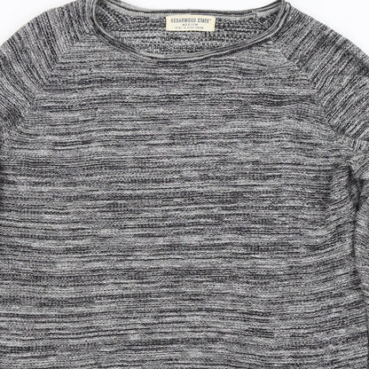 Cedar Wood State Mens Grey   Pullover Jumper Size M