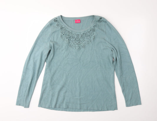 Together Womens Green   Pullover Jumper Size 2XL