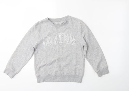 Primark Girls Grey   Pullover Jumper Size 9-10 Years