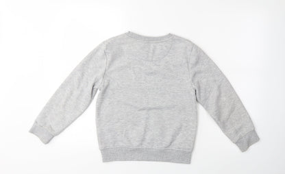 Primark Girls Grey   Pullover Jumper Size 9-10 Years