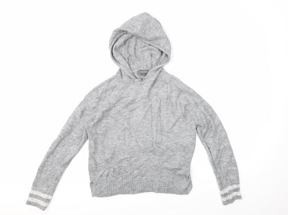 Primark Womens Grey   Pullover Hoodie Size 6