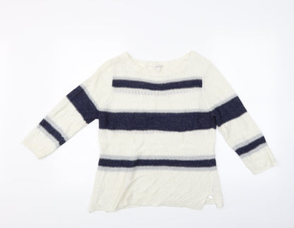 Precis Womens Multicoloured Striped  Pullover Jumper Size M