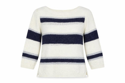 Precis Womens Multicoloured Striped  Pullover Jumper Size M