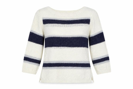 Precis Womens Multicoloured Striped  Pullover Jumper Size M