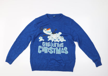 George Mens Blue   Pullover Jumper Size M