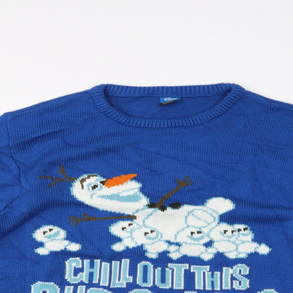 George Mens Blue   Pullover Jumper Size M