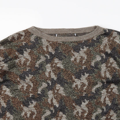 Next Womens Multicoloured Geometric  Pullover Jumper Size 12  - Glittery