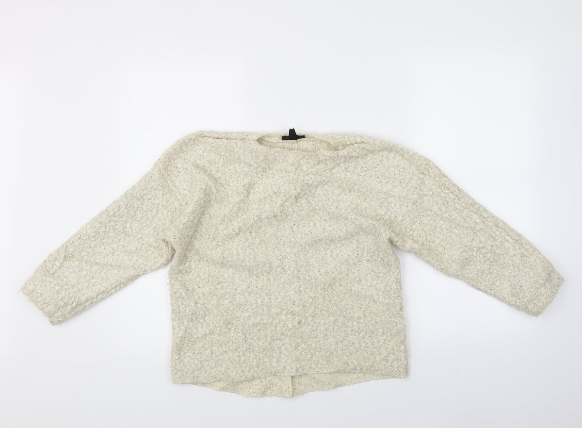 Topshop Womens Ivory   Pullover Jumper Size 8