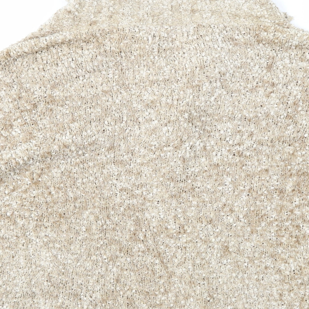Pure & Natural Womens Beige   Cardigan Jumper Size M