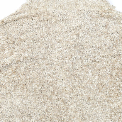 Pure & Natural Womens Beige   Cardigan Jumper Size M