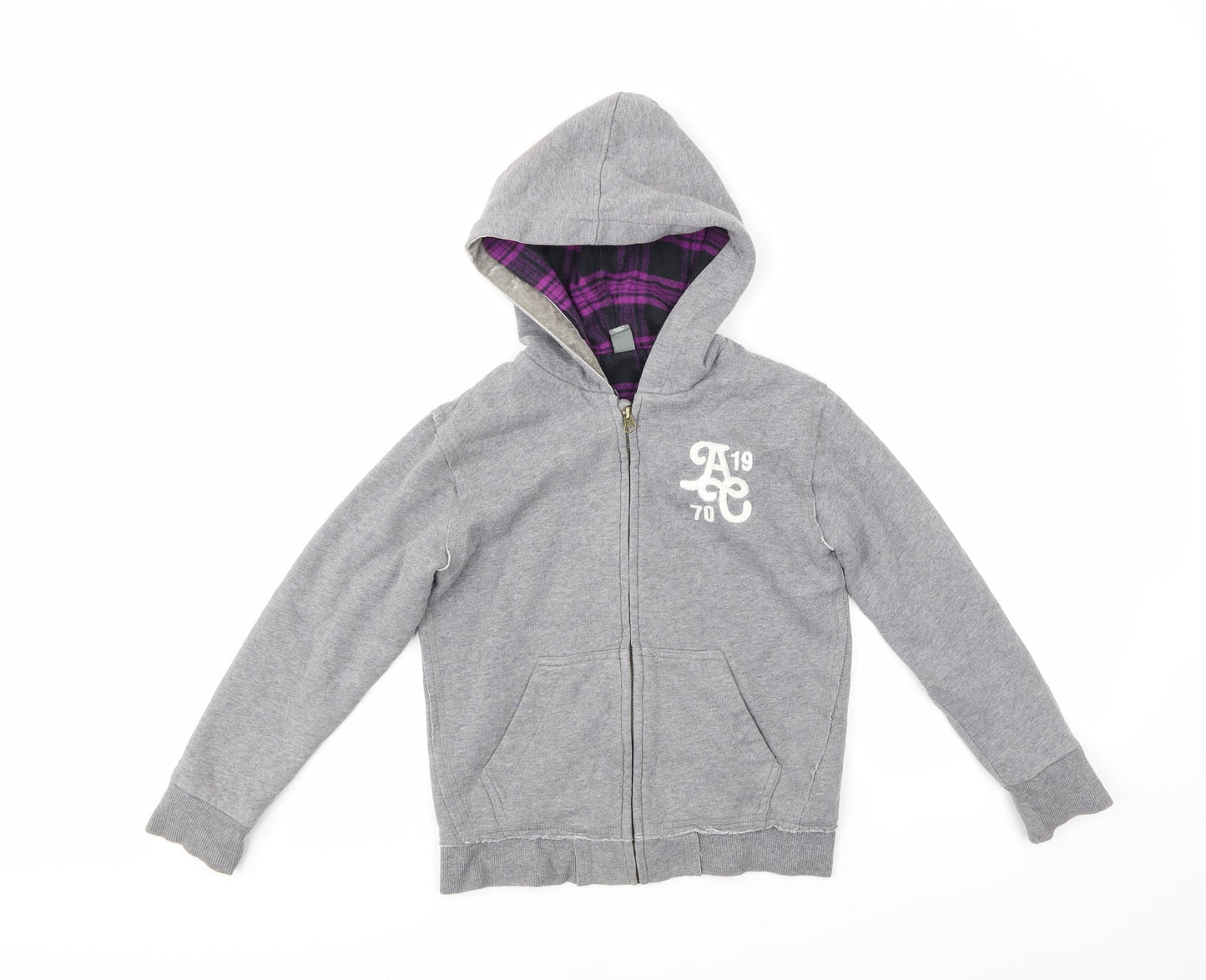 Zara Kids Girls Grey   Full Zip Hoodie Size 7-8 Years
