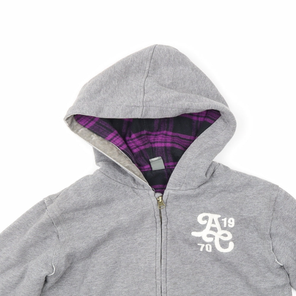 Zara Kids Girls Grey   Full Zip Hoodie Size 7-8 Years