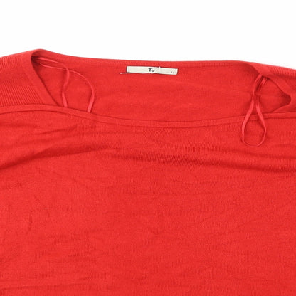 Tu Womens Red   Pullover Jumper Size 12