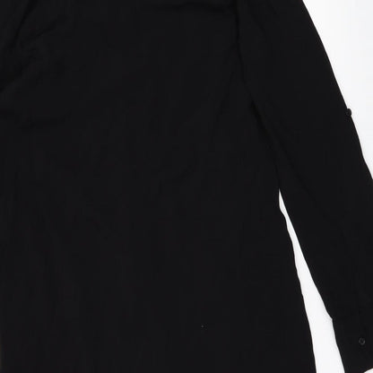 H&M Womens Black   Shirt Dress  Size 6