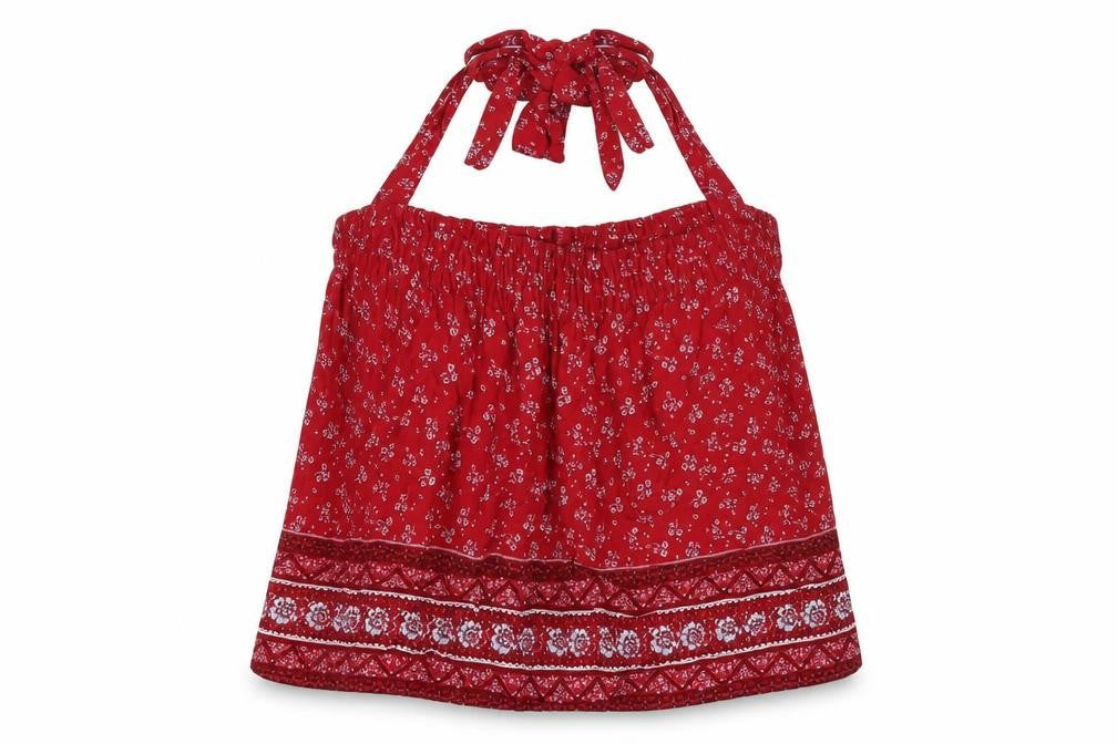 Womens UK Size 8 New Look Red Camisole Blouse