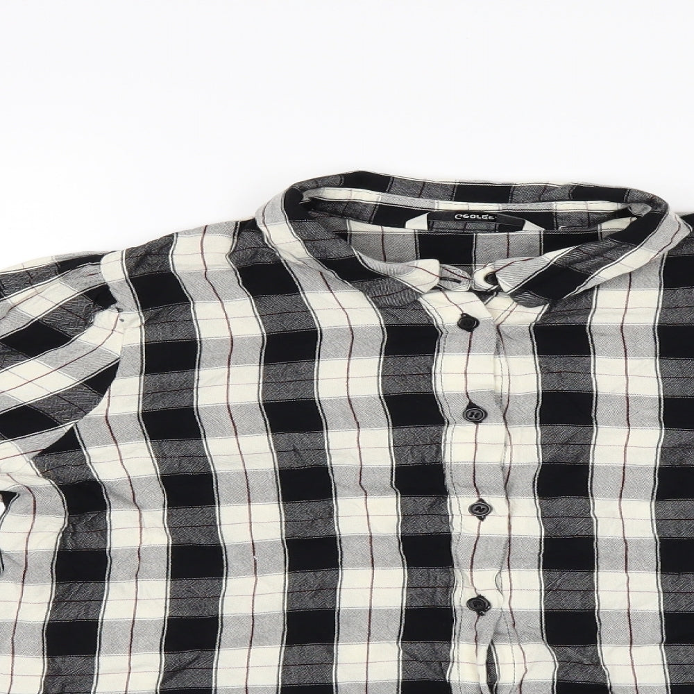 George Boys Black Check  Basic Button-Up Size 12 Years