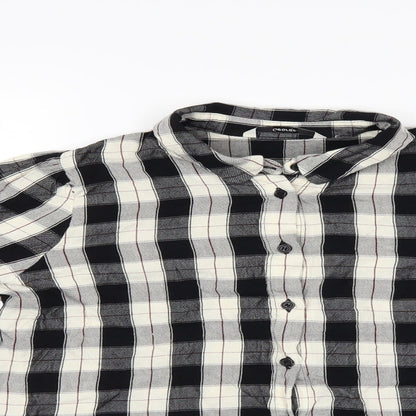 George Boys Black Check  Basic Button-Up Size 12 Years