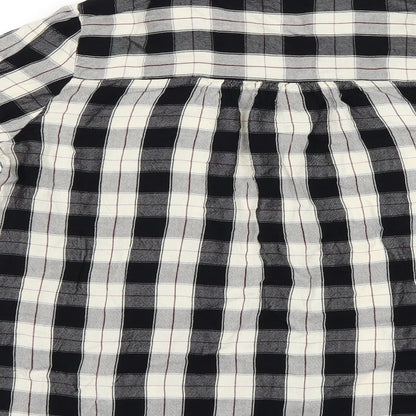 George Boys Black Check  Basic Button-Up Size 12 Years