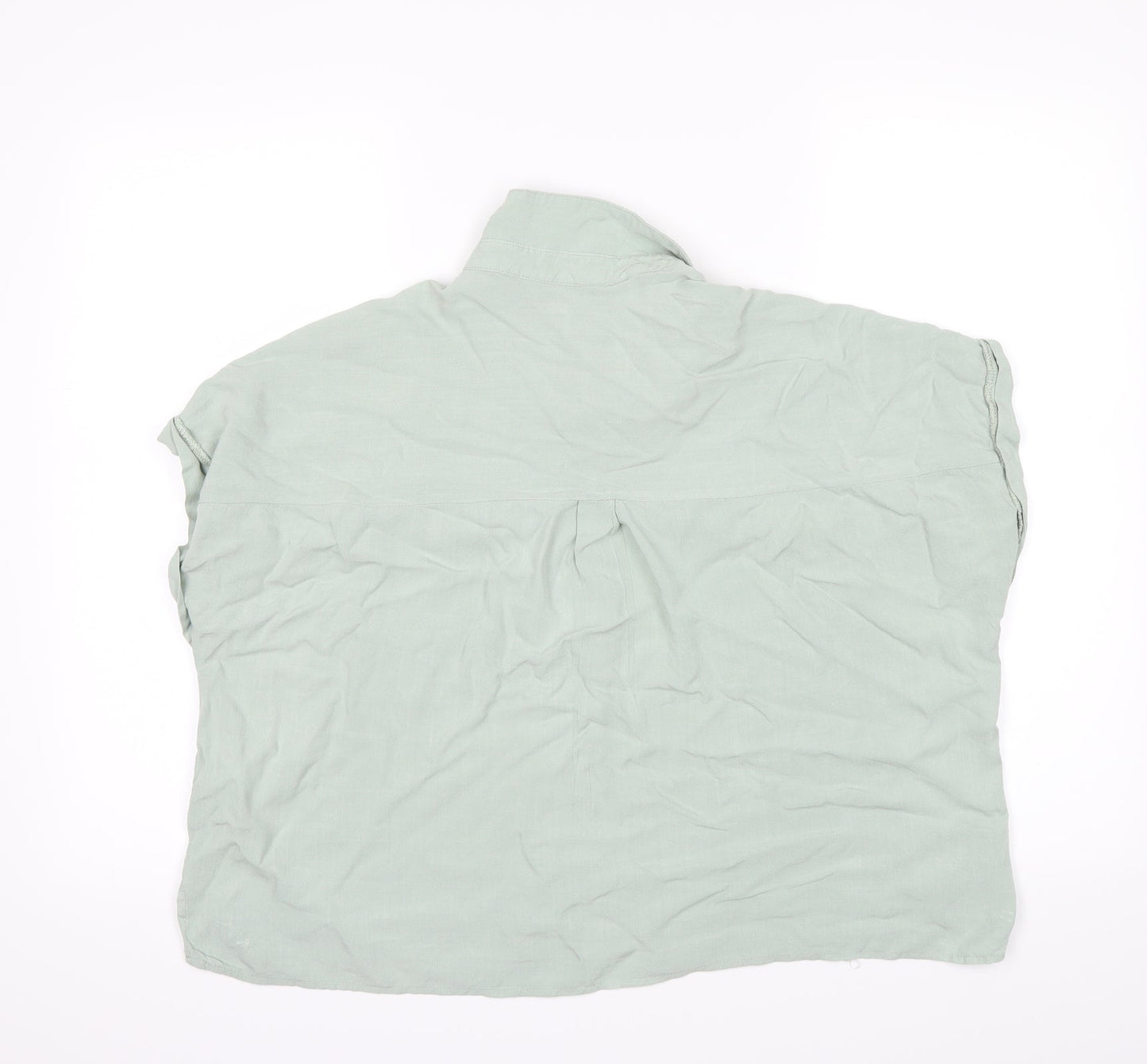 Womens UK Size 16 New Look Green Basic Button-Up