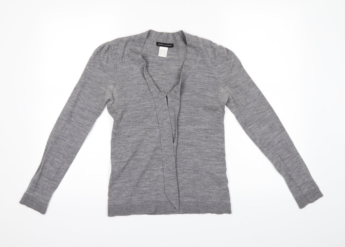 Laura Clément Womens Grey   Basic Blouse Size 8