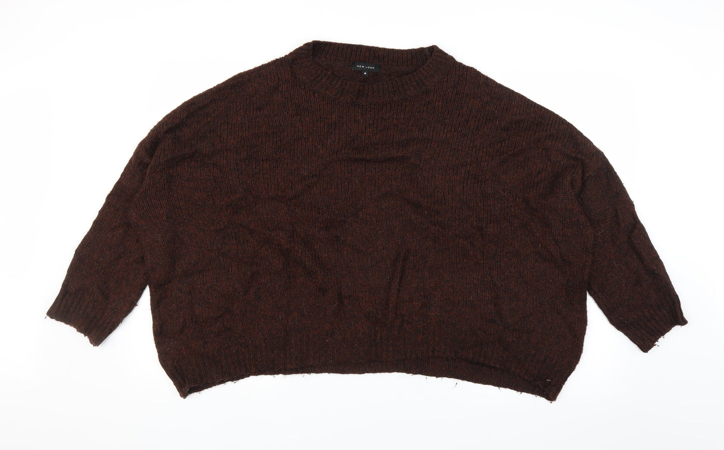 New Look Womens Brown  Knit Pullover Jumper Size M