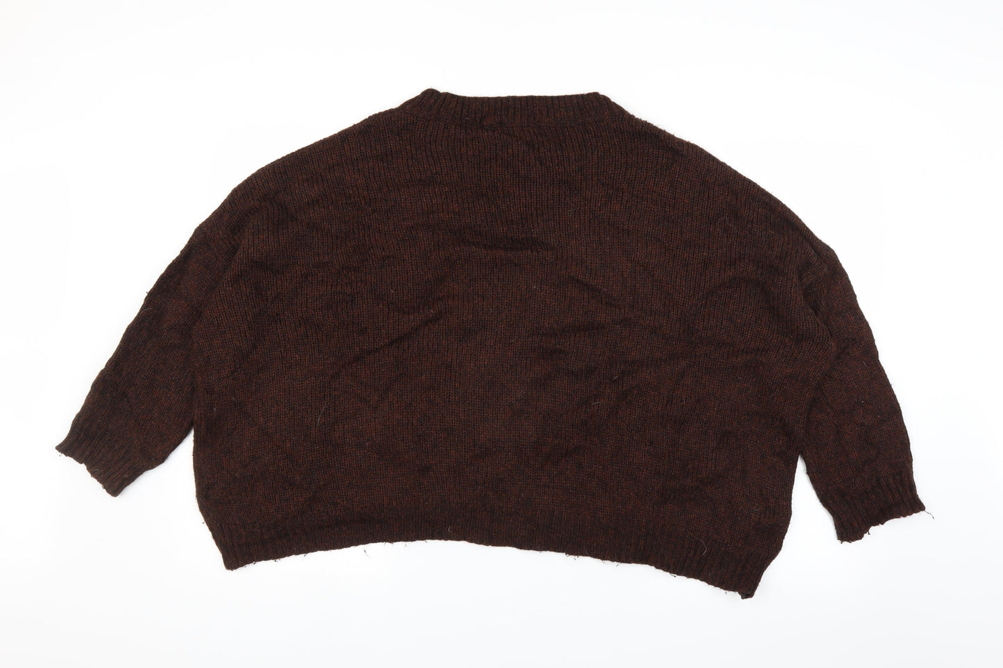 New Look Womens Brown  Knit Pullover Jumper Size M
