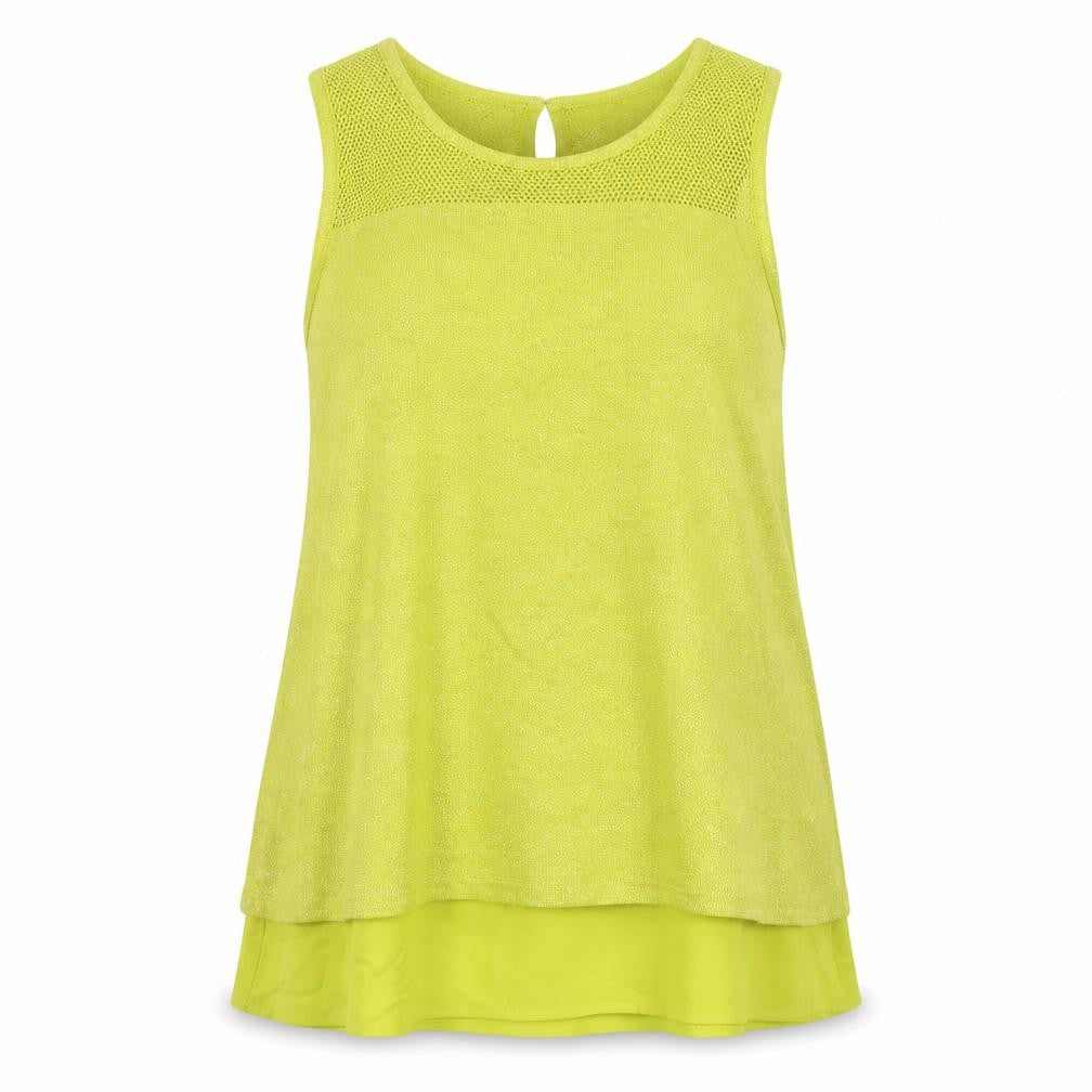 Womens UK Size 8 NEXT Yellow Basic Tank