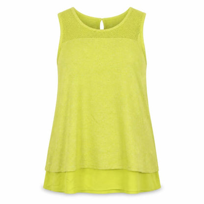 Womens UK Size 8 NEXT Yellow Basic Tank