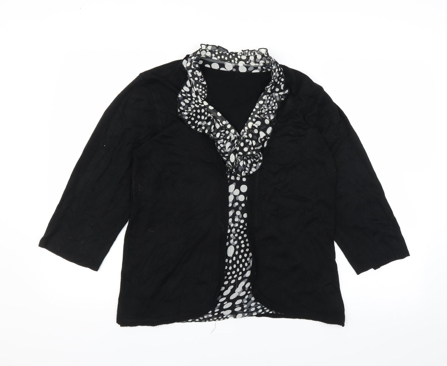 Marks and Spencer Womens Black  Knit Pullover Jumper Size 16