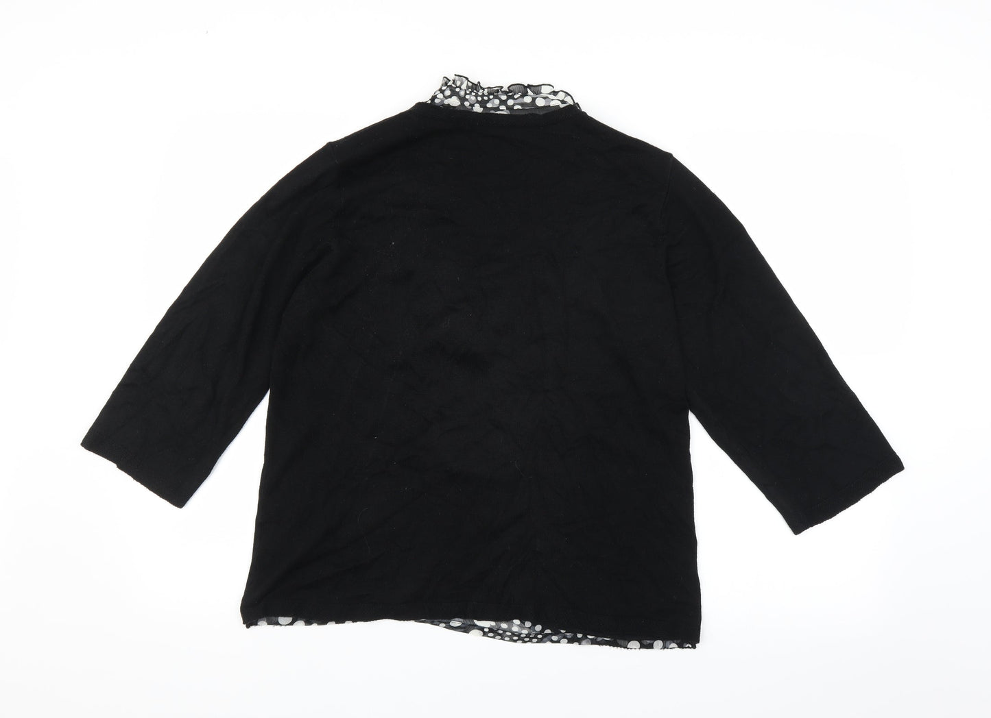 Marks and Spencer Womens Black  Knit Pullover Jumper Size 16