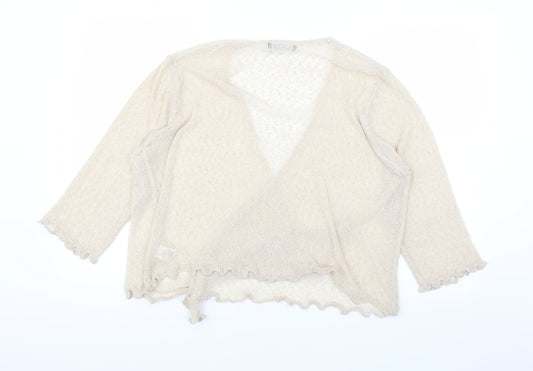 Bonmarché Womens Beige  Knit Cardigan Jumper Size L