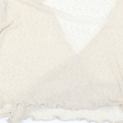 Bonmarché Womens Beige  Knit Cardigan Jumper Size L