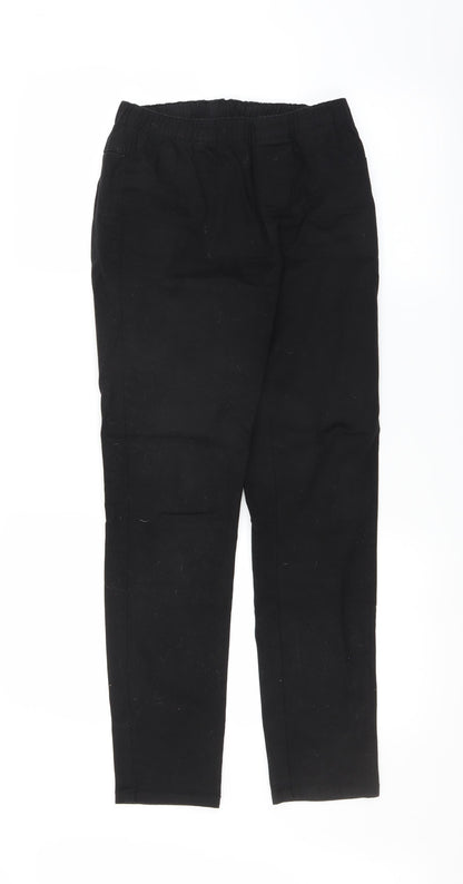 Womens UK Size 8 Preworn Regular Fit Skinny Black Jeans