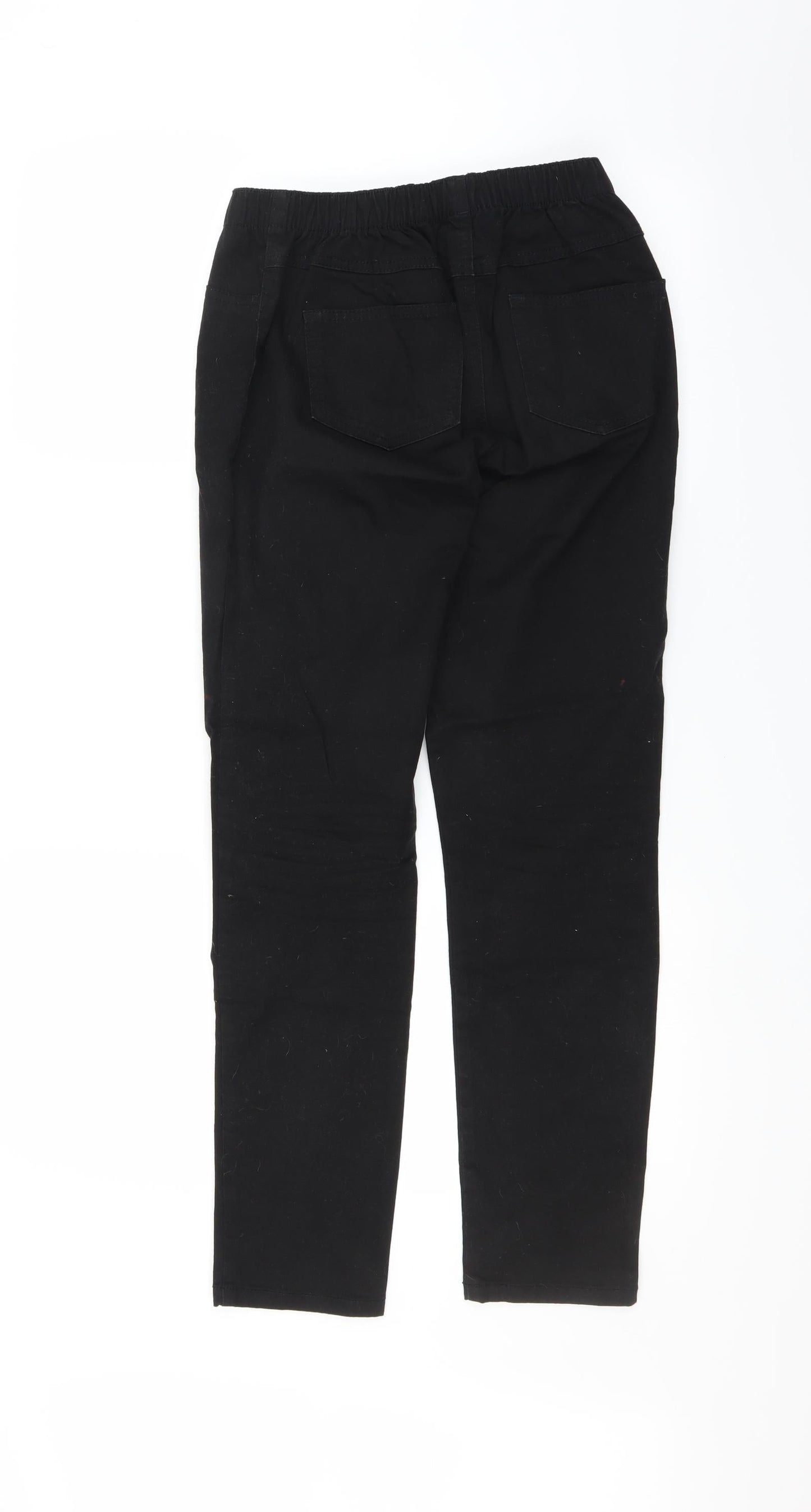 Womens UK Size 8 Preworn Regular Fit Skinny Black Jeans