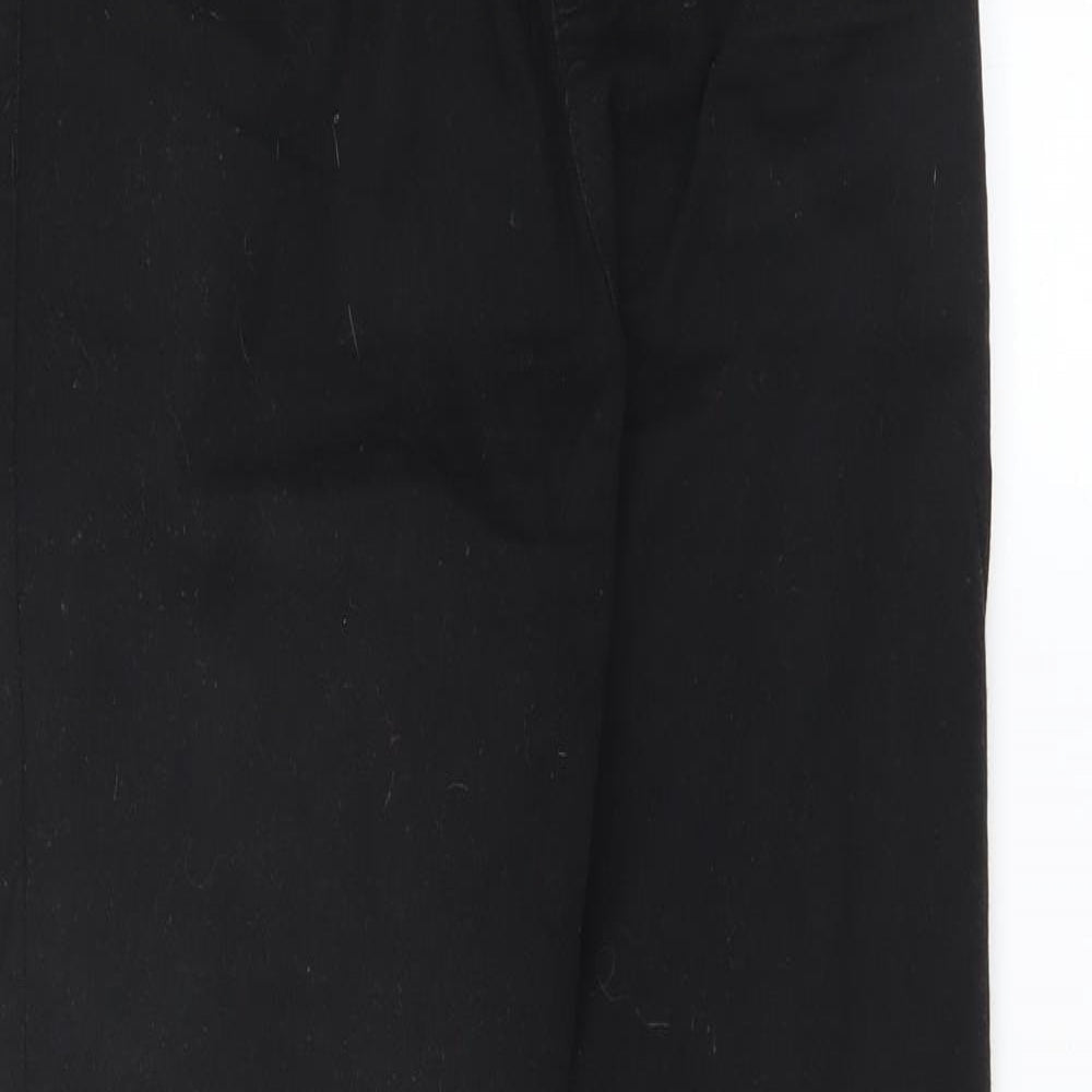 Womens UK Size 8 Preworn Regular Fit Skinny Black Jeans