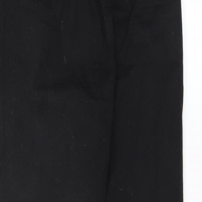 Womens UK Size 8 Preworn Regular Fit Skinny Black Jeans