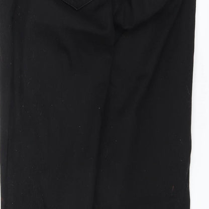 Womens UK Size 8 Preworn Regular Fit Skinny Black Jeans