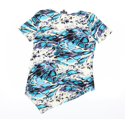 Womens UK Size 14 Saloos Blue Basic T-Shirt